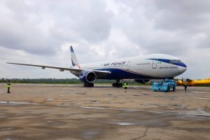 Air peace flight on runway
