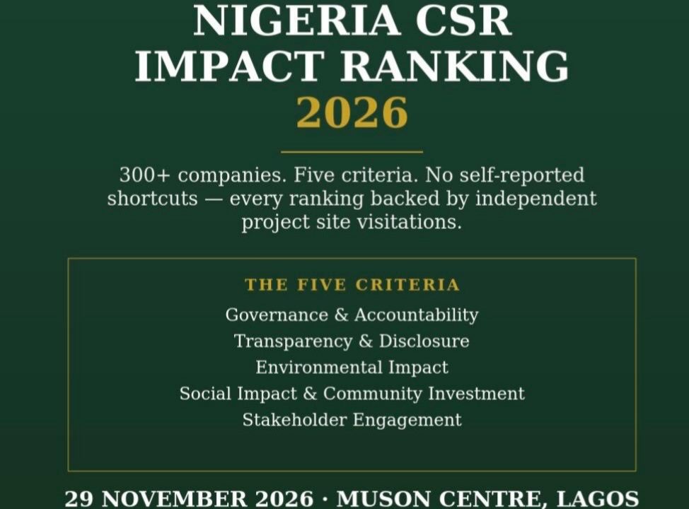 Nigeria CSR Impact Ranking 2026: 5 Questions Every Company Should Be Able To Answer About Its CSR Governance