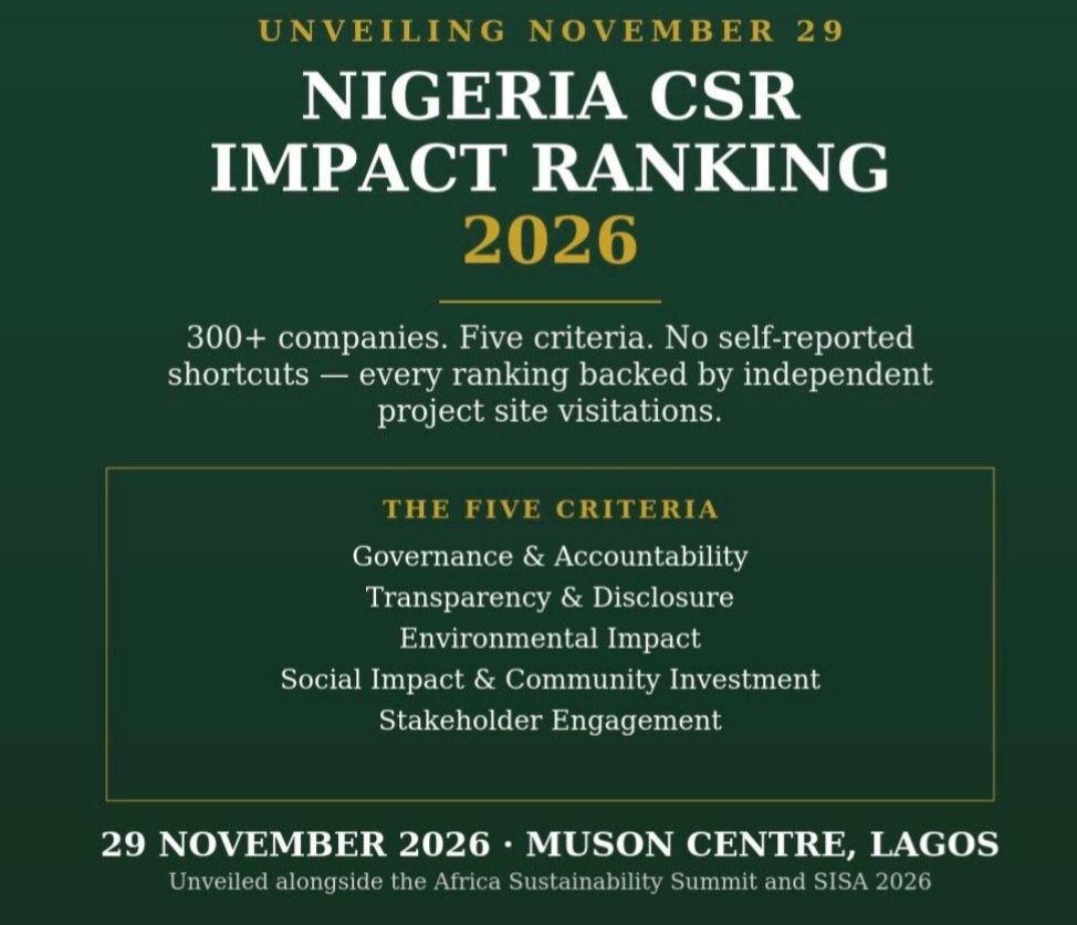 Nigeria CSR Impact Ranking 2026: 5 Questions Every Company Should Be Able To Answer About Its CSR Governance