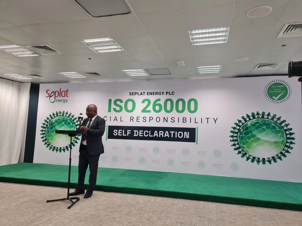 Dr Eustace Onuegbu discussing ISO 26000