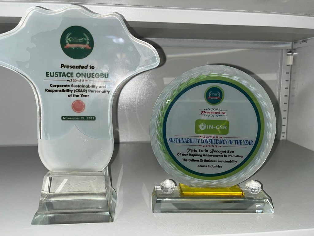 2 SISA plaques with Dr Eustace Onuegbu