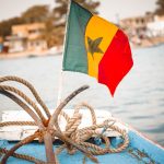 Senegal boat at the river