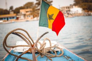 Senegal boat at the river