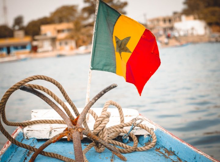 Senegal boat at the river