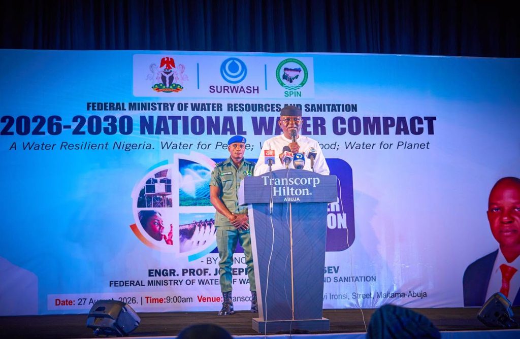 minister at national water compact seminar