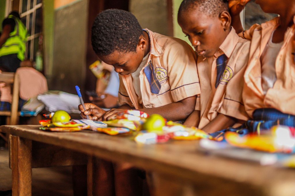 Children in class