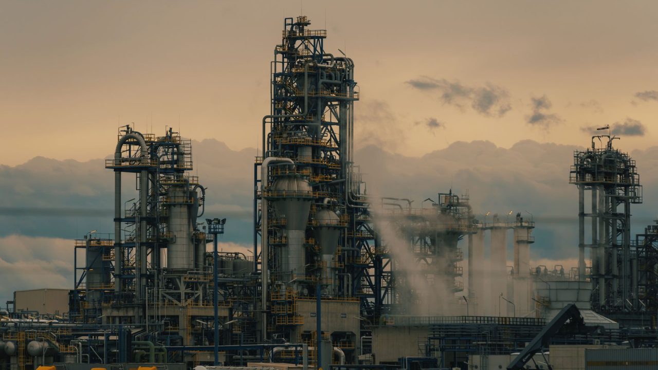 Oil company refinery