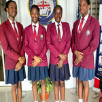 The winning ReLearn team: Deborah Iweha, Makayla Inyere, Fife Alonge, and Okeke Janelle of Caleb British International School, Lagos.